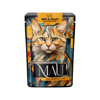 DOLINA NOTECI MAU Pate and Fillet Turkey with Peanut Butter - šlapias ėdalas katėms - 85g