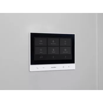 DoorBird A1103 IP vaizdo vidaus stotelė su 7 colių IPS jutikliniu ekranu, balta/juoda