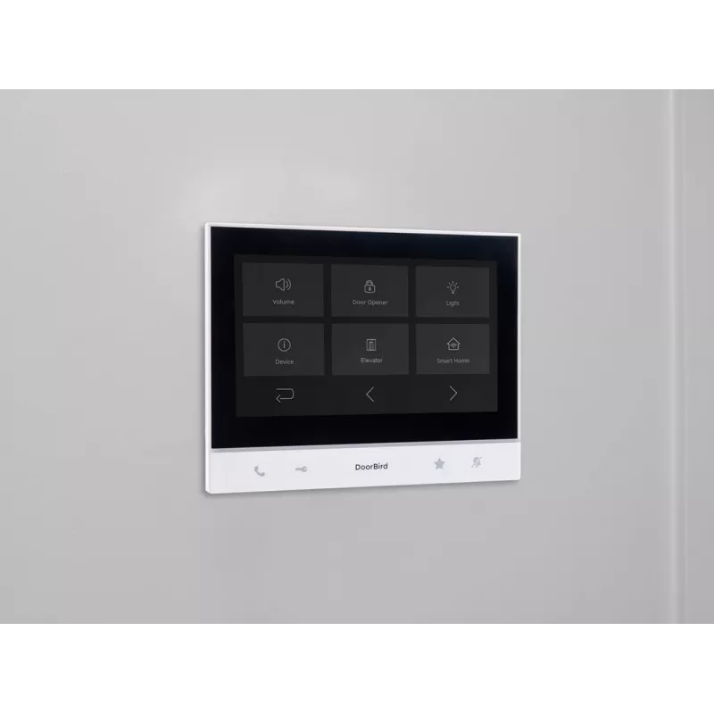DoorBird A1103 IP vaizdo vidaus stotelė su 7 colių IPS jutikliniu ekranu, balta/juoda