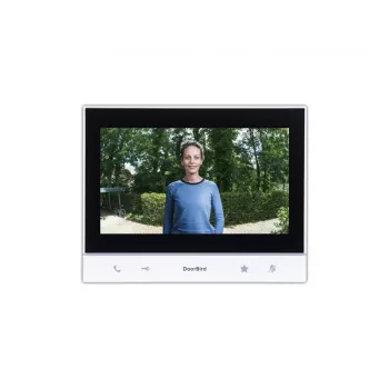 DoorBird A1103 IP vaizdo vidaus stotelė su 7 colių IPS jutikliniu ekranu, balta/juoda