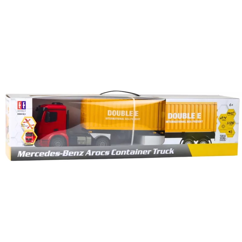 Double E Mercedes-Benz Arocs nuotolinio valdymo RC konteinerinis sunkvežimis 1:26