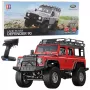 Double E nuotoliniu valdymu visureigis RC Land Rover Defender 90 raudonas 1:14