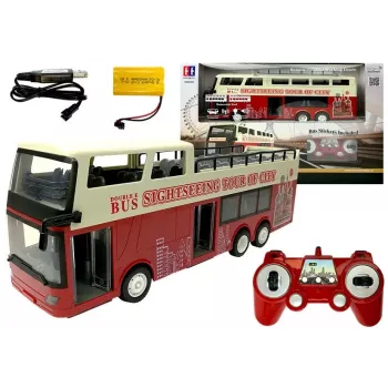 Double E nuotoliniu būdu valdomas dviaukštis autobusas R/C 2.4G 1:18