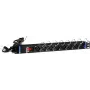 DSIT DS-8PDU-C13 maitinimo skirstytuvas – 1U stelažinis PDU, 8x IEC C13 lizdai, 10A 250V, 2m laidas, juodas