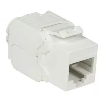 DS-IT CAT6a UTP Keystone tinklo lizdas - be įrankių - baltas (DS-KC-UTP6A-TL-W)