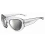 DSQUARED2 D2-0072-S-900 Vyriški kvadratiniai acetatiniai akiniai nuo saulės – juodas rėmelis, pilki lęšiai 59mm