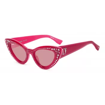 DSQUARED2 Moteriški Akiniai nuo Saulės D20092NSMU1 - Kietas Karkasas iš Acetato, UV400 Apsauga, 51mm Lęšiai