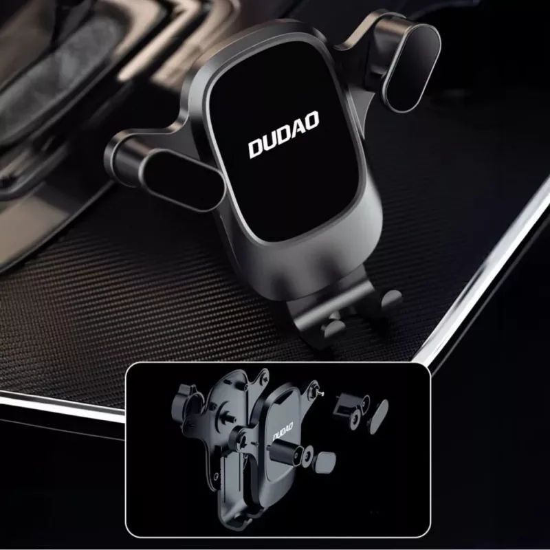 Dudao F5PRO+ automobilinis laikiklis su siurbtuku - juodas