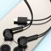 Dudao X3C In-Ear Wired USB-C Headphones 1,2m - Black