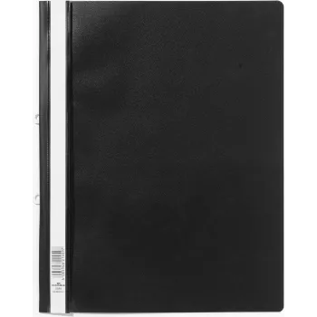 DURABLE 258001 Sichthefter A4+ dokumentų viršelis su segimo juostele, permatomu priekiu, mėlynu nugarėlė, 25 vnt. paketas