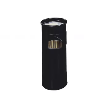 DURABLE 3330-01 apvalus metalinis šiukšlių krepšys, 17 L, sidabrinis