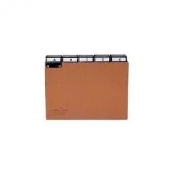 DURABLE A4 5 dalių abėcėlinis registro skirtukas, presuotas kartonas, pilkas 424511