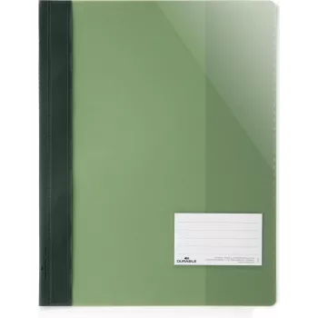 DURABLE A4+ permatoma dokumentų dėklų su etikečių langeliu rinkinys, 25 vnt. 269005