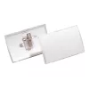 DURABLE CLICK FOLD vardinių kortelių laikiklis su kombinuotu segtuku, 90 x 54 mm, permatomas, 25 vnt. (821419)