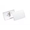 DURABLE CLICK FOLD vardinių kortelių laikiklis su kombinuotu segtuku, 90 x 54 mm, permatomas, 25 vnt. (821419)