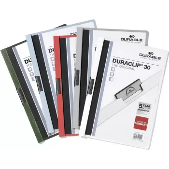 DURABLE DURACLIP 30 A4 dokumentų segtuvas permatomas (25 vnt.) 220000