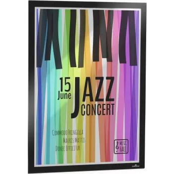 DURABLE DURAFRAME POSTER A2 lipni informacinė lenta, juoda, 1 vnt. 505301