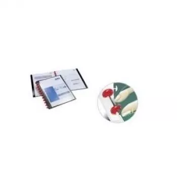 DURABLE DURALOOK® EASY PLUS A4 dokumentų segtuvas su 20 kišenėmis, juodas 242701