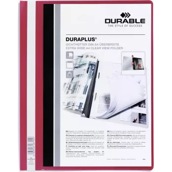 DURABLE DURAPLUS® A4+ prezentaciniai segtuvai, mėlyni, 25 vnt. 257903