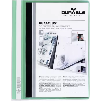 DURABLE DURAPLUS A4+ pristatymo aplankas, permatomas, 25 vnt. 257905