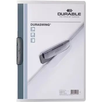 DURABLE DURASWING 30 A4 permatomas segtuvas su sąvarža (5 vnt. pakuotė) 229037