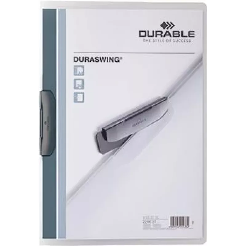 DURABLE DURASWING 30 A4 permatomas segtuvas su sąvarža (5 vnt. pakuotė) 229037