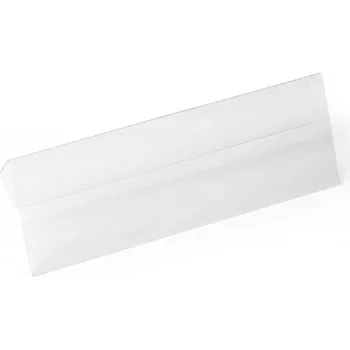 DURABLE HARD COVER identifikacinė kišenė su atlenkimu, A6 gulsčia, permatoma, 10 vnt. pakelyje 116119