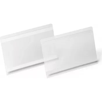 DURABLE HARD COVER lipdukų kišenė A5 gulsčia, permatoma, 10 vnt. 118319