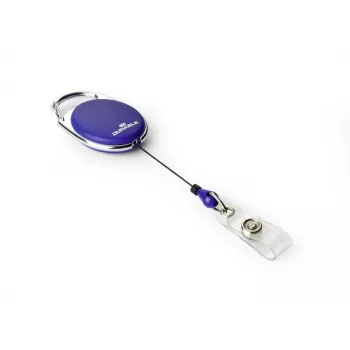 DURABLE Jojo STYLE ištraukiamas kortelių laikiklis su mygtuko kilpa, 10 vnt., juodas 832407