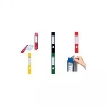 DURABLE ORDOFIX® lipdukai aplankų nugarėlėms 40x390 mm, balti, 10 vnt. 809101