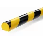 Durable S32R Grindinis Kabelių Gaubtas, PVC, Juodas/Geltonas, Apvalus, 1000 mm