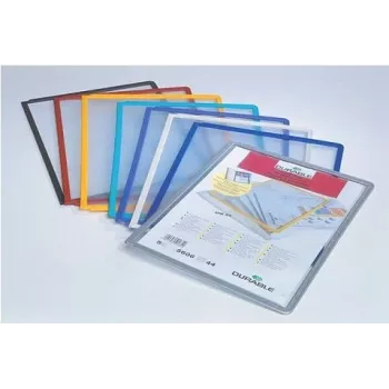 DURABLE SHERPA PANEL A4 informacinis skydelis, 5 vnt., juodas rėmas 560604