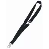 DURABLE Textile Lanyard 20 su karabinu, juodas, 10 vnt. (813701)