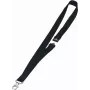 DURABLE Textile Lanyard 20 su karabinu, juodas, 10 vnt. (813701)