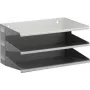 DURABLE VARICOLOR 3 pakopų A4 rūšiavimo lentyna, modulinis stalinis organizatorius, pilka su raudonais/žaliais/mėlynais padėklais 335910