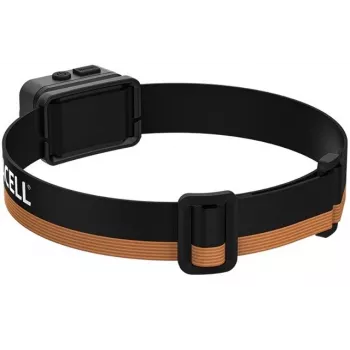 Duracell DH700R įkraunamas LED žibintuvėlis ant galvos, 700 liumenų, judesio jutiklis, IPX4, juodos/oranžinės spalvos