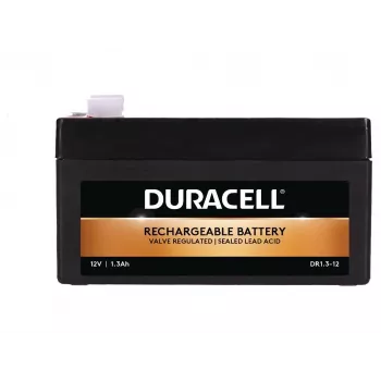 Duracell DR1.3-12 12V 1.3Ah VRLA baterija – nereikalaujanti priežiūros, AGM, įkraunama
