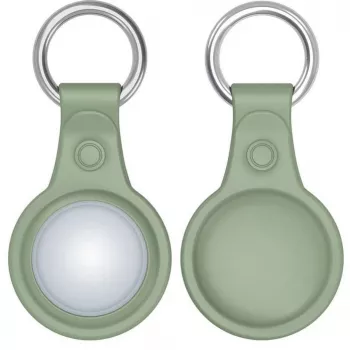 Dux Ducis 4 vnt. Silikoninis lankstus dėklas su raktų pakabuko kilpa, skirtas Apple AirTag (juoda, žalia, rožinė, mėlyna)