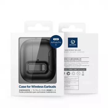 Dux Ducis Apple AirPods Pro 3 PECQ Series PC+TPU Cover with Hook Black