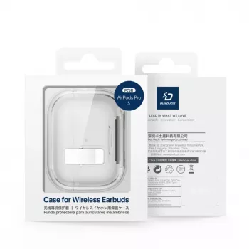 Dux Ducis Apple AirPods Pro 3 PECR Series PC+TPU Cover with Hook Grey