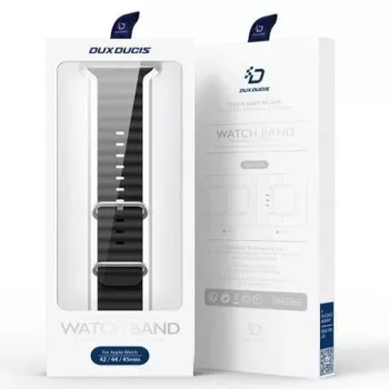 Dux Ducis Silikoninis dirželis Apple Watch 42/44/45/46/49mm Juodas