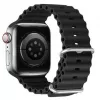Dux Ducis Silikoninis dirželis Apple Watch 42/44/45/46/49mm Juodas