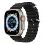 Dux Ducis Silikoninis dirželis Apple Watch 42/44/45/46/49mm Juodas