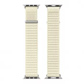 Dux Ducis Apple Watch 42/44/45/46/49MM YE Nylon Braided Loop Wrist Strap Starlight