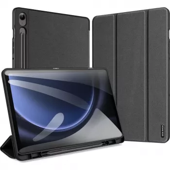 Dux Ducis Domo Series Foldable Case with Pencil Storage for Samsung Galaxy Tab S9 FE/S10 FE, Black