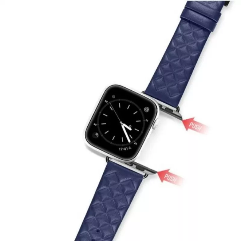 Dux Ducis odinis dirželis Apple Watch 38/40/41 mm – mėlynas
