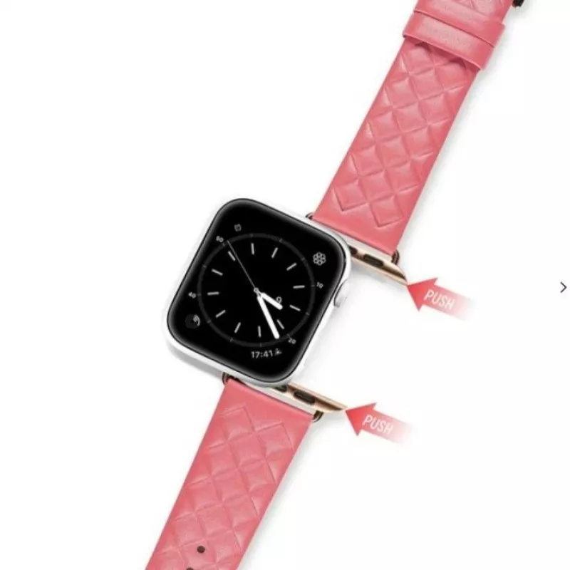 Dux Ducis odinis dirželis Apple Watch Series 7/6/5/4/3/2/SE (38/40/41mm) - Raudonas
