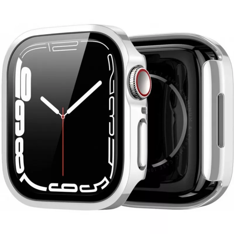 Dux Ducis Hamo Apple Watch Series 7/8/9 Case (PC) 41mm sidabrinis