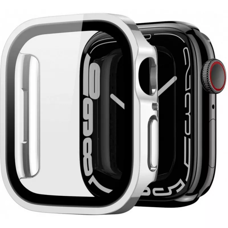 Dux Ducis Hamo Apple Watch Series 7/8/9 Case (PC) 41mm sidabrinis