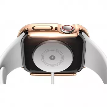 Dux Ducis Hamo Apple Watch Series 7/8/9 Dėklas (PC) 45mm Rožinis Auksas